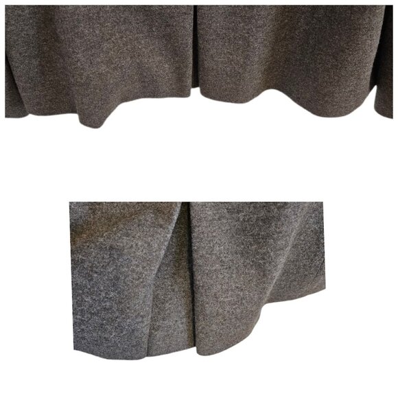 Algo 100% Cashmere Asymmetric Collar Button Front Jacket Brown XL - Picture 12 of 15